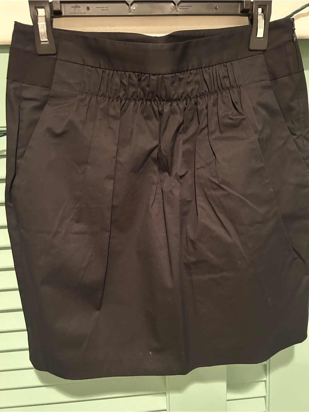 Banana Republic Black Pleated Skirt with Elastic Waist